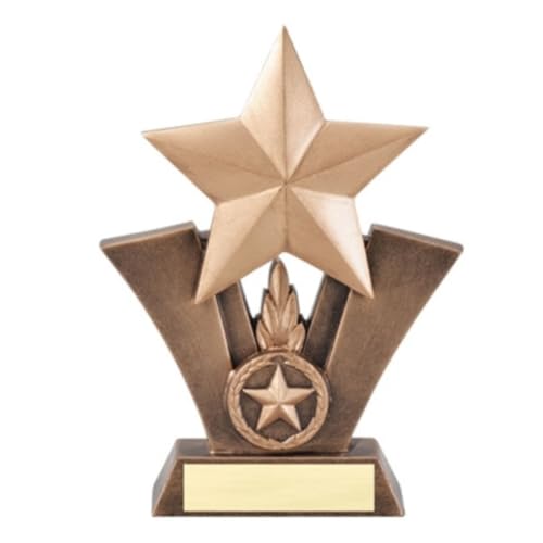 Same Day Awards Victory Star Trophy 6 Inches - Personalize/Customize w/Engraving