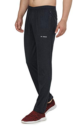 Image of Trackpants for Men - Regular Fit, Cotton Hoisery, Ultra Soft, Comfortable, Lightweight, Ziper Pockets, Front Zip, Back Pocket, Solid Mnimal