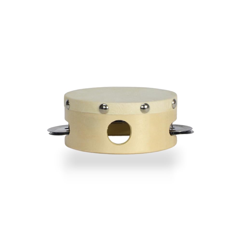 Set mit 10 Holztrommeln mit Schellen 10 cm – Hochzeit, Abschlussfeier, Geburtstagsfeier, Tischkarte