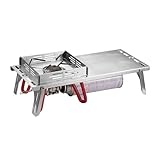 キャンピングムーン(CAMPING MOON) ソロキッチン レギュレーターストーブ アルコール st-310 st-340 遮熱テーブル ステンレス製 収納 サイクルプレート付き キャンピングキッチン SOLO KITCHEN SK-310CP