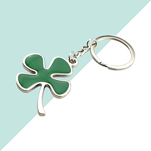 Chaveiro de trevo Amosfun Chaveiro de quatro folhas de São Patrício Presentes Chaveiro de trevo Pers