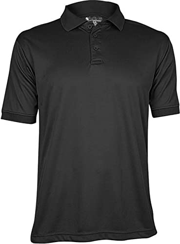 LAPG Men's Recon Jersey Short Sleeve Polo Shirt, Anti-Wrinkle, Moisture-Wicking Polo Shirt for Men, Comfortable Tactical Polo
