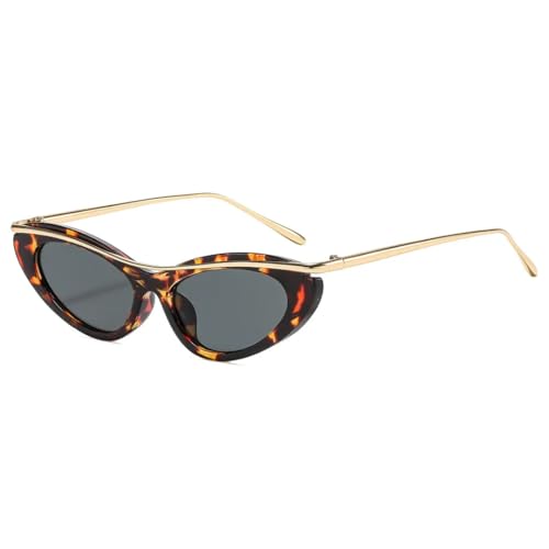 Lunettes œil de chat punk protection UV400 et monture métal de luxe