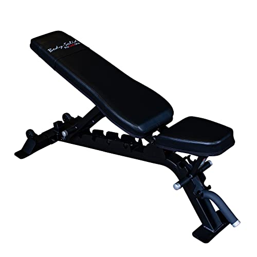 Body-Solid Pro Clubline (SFID325B) Adjustable Bench for Power Racks and Dumbbell Curls, Home and Commercial Gym