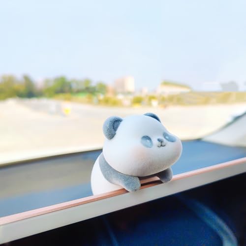 Image of Cute Furry Animal Rear View Mirror Accessories, Car Dashboard Decoration