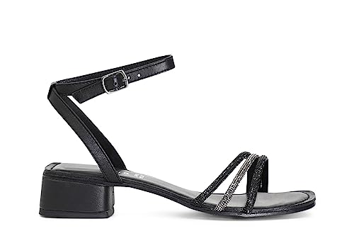 Sandale en cuir Cafè Noir C1XB2007 avec strass mignon pour femme chic
