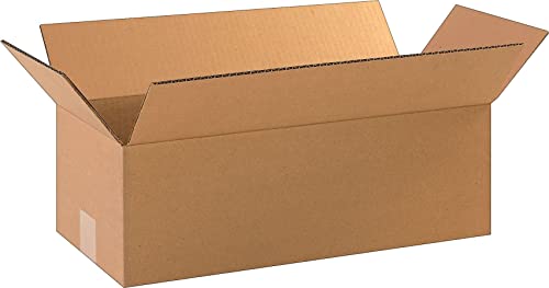 The Packaging Wholesalers 18 x 8 x 6 Inches Shipping Boxes, 25-Count (BS180806)