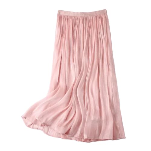 Ladies Emperament Long Skirt Solid Color All-Match A-Line Skirts Streetwear