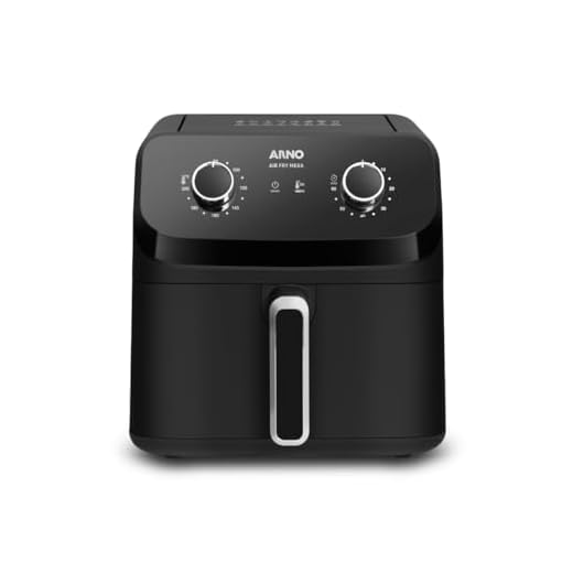 Fritadeira Sem Óleo Arno Air Fryer Mega AFM7, 7,5L, Tecnologia Extra Crocância, Super Silenciosa, Preta, 1700W, 110V