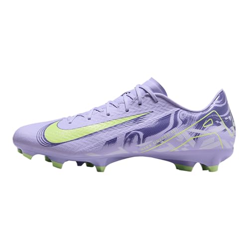 Nike United Mercurial Vapor 16 Academy MG Low-Top Soccer Cleats (HF1604-500, Purple Agate/Barely Volt)