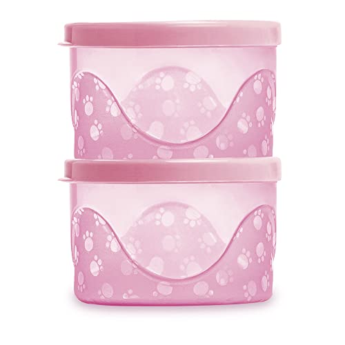 Adoleta Bebê Kit De Potes Infantis Rosa Translúcido