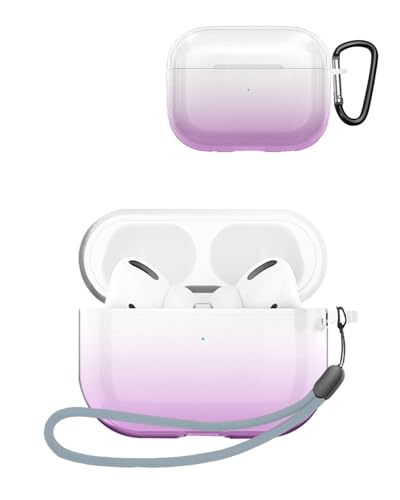 For AirPods Pro 3 �P�[�X �N���A ���� ���C�����X�C���[�z���p TPU�f�� �[�d�P�[�X�J�o�[ ���S�ȕی� �����h�~ �ϏՌ� �h�o �L�Y�h�~ �w��h�~ (�����p�[�v��)