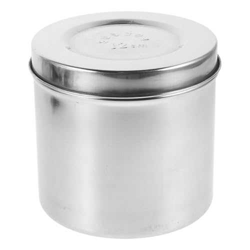 Tarro de acero inoxidable 304 quirúrgico de 12 cm para almacenamiento seguro