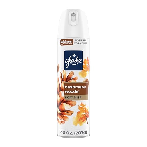 Glade Odor Fighting Soft Mist Air Freshener Room Spray, Cashmere Woods, 7.3oz., 1 count