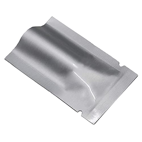 WACCOMT Pack 100 bolsas de Mylar plateadas de papel de aluminio puro bolsa de almacenamiento de alimentos sellado térmico bolsas de para de café con tear 6x9cm (2,36 x 3,54 pulgadas)