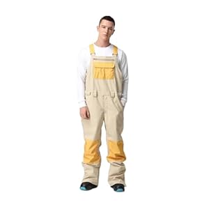 VêTements De Ski Pantalons de Ski combinaisons femmes hommes sport Snowboard vêtements coupe-vent imperméable chaud salopette hiver extérieur neige pantalon Combinaison De Ski(Men-Khaki,L(180-185CM))