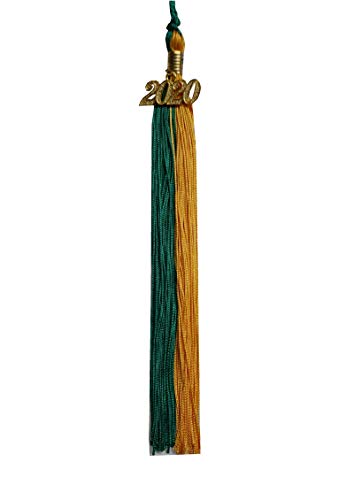 Graduation Tassel With 2019 Year Charm Grad Days(Gold/Green)