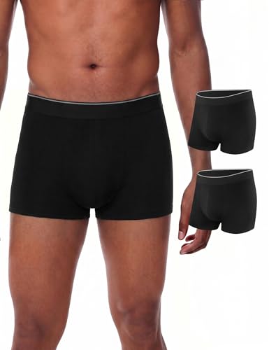 Marvmys Boxershorts Herren Baumwolle Unterhose Enganliegende Retroshorts ohne kratzende Etiketten Bequeme Passform