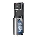 Euhomy Bottom Loading Water Cooler Dispenser, Self Cleaning Stainless Steel Water Cooler for Home, Office, Living Room, 3 or 5 Gallon Bottle, 3 Temperature Settings, Black