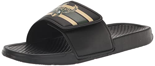 Foco FFSSNBSTPLGCV Milwaukee Bucks Nba Mens Stripe Legacy Sport Slide cover