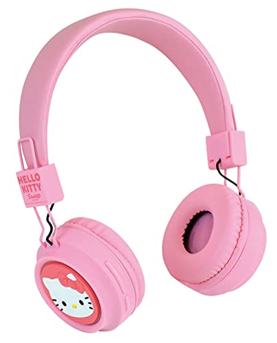 Jemini Hello Kitty   Auriculares de Diadema Bluetooth (Altura 18,5 cm, 024125, Color Rosa