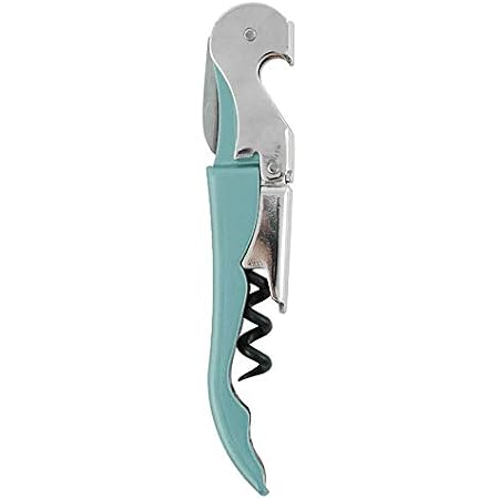Pulltaps – Tire-bouchon Genuine – Lame Dentelée – Charnière à Levier – Acier Inoxydable – Couleur Bleu Foncé