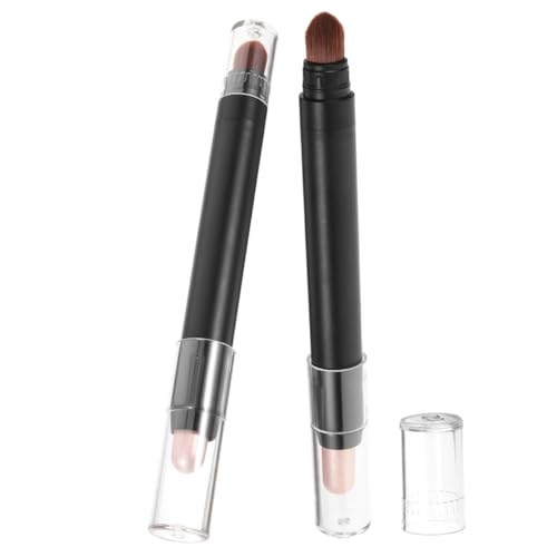 FIXOSHEE 2 pezzi Matita Ombretto Doppia Punta con Pennello Sfumatura Makeup Occhi Resistente Sudore Applicatore Compatto per Trucco Naturale e Professionale