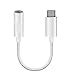 Produktbild MOELECTRONIX USB 3.1 Typ-C WEIß Headset Klinke Buchse Aux-IN Adapter Kabel Type C passend für Samsung Galaxy Tab S4