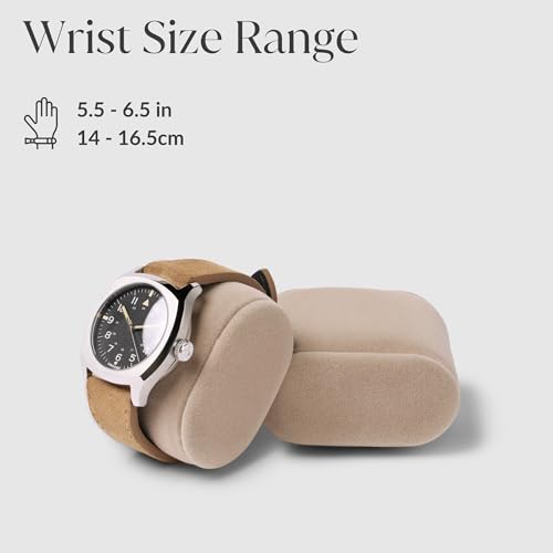 TAWBURY Bayswater Watch Box Pillows - Extra-Small | 16.5cm/6.5" Circumference | 50mm/2" Width | Compatible with Our Bayswater 12 Slot Watch Box (Taupe) | Pack of 12 Pillows (Beige/Cream) by TAWBURY - Used condition - Image 3