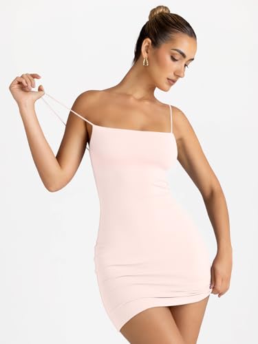 Image of LILLUSORY Women's Mini Sexy Bodycon Dress 2026 Spring Summer Going Out Short Backless Party Club Dresses Y2k Clothes