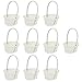 10 Stücke Hochzeit Streukorb Streukörbchen Geflochtener Blumenkorb Blumenmädchen Korb Bügelkorb Obstkorb für Landhausstil Deko Tischdeko(10. 20X8. 00X14. 00 cm/ 4. 01X3. 14X5. 50 Zoll)