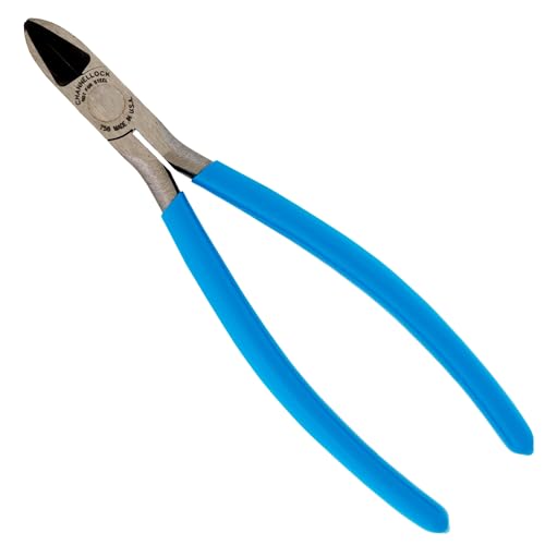 Channellock 758 7.5-Inch Long Reach Diagonal Flush Cutting Plier, Blue