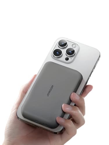 باور بانك لاسلكي صغير مغناطيسي 10000 مللي امبير في الساعة من جيه ار W020 (اسود)