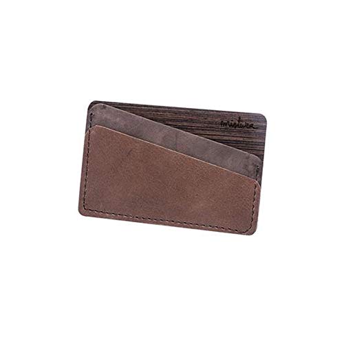 Mistura Credit Card Holder wood and leather, business card holder, business credit card holder.