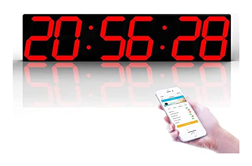 Horloge Murale LED pour Grande Salle de Conférence avec Synchronisation Globale Précise