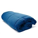 Yogibo CozyBo Double All-Season Blanket, Lightweight, Soft, Cozy, Sensory Blanket for Couch, Sofa Thick Throw Filled with Special FiBeads, Extra Large, Blue
