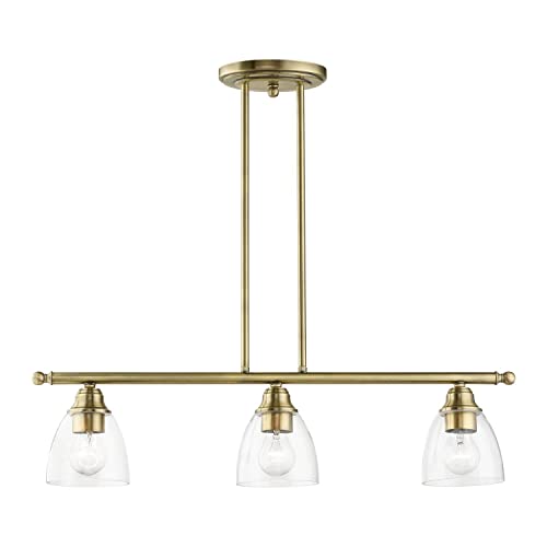 Livex Lighting, 46337-01, Montgomery, Linear Chandelier, Antique Brass by Livex - Image 2