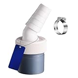 Trsnzul Waschmaschine Abfluss Adapter, Abfluss Waschmaschine, Waschmaschine Abfluss Adapter für Rohr Ø40 mm, Eingang Ø18-24 mm mit Schlauchschelle für Geschirrspüler Trockner Waschmaschine