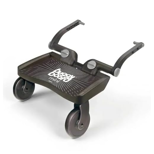 Lascal BuggyBoard Mini Universal Stroller Board, Black, Fits 90% of Strollers Including UPPAbaby, Baby Jogger, Bugaboo, No Need for a Double Stroller for Infant and Toddler, Max Weight 66 lbs.