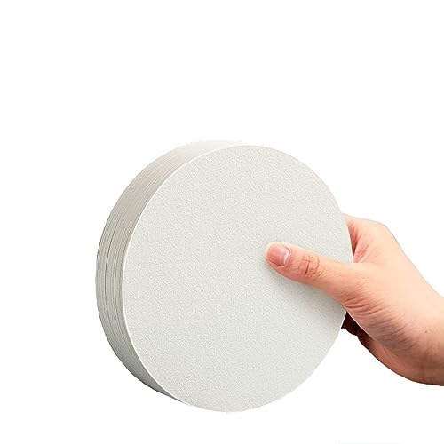 Papel de acuarela redondo blanco de 50 hojas para pintura a granel