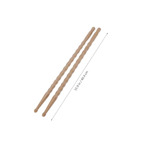 Baquetas para percusión de bambú color caqui manga M pack 2 miniatura 7