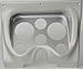 67 68 Firebird Silver Dash Carrier Panel for 3-3/8", 2-1/16" Gauges