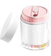 Weekly Travel Pill Organizer, Daily Supplement Organizer with 7 Large Compartments, Pill Box Case...