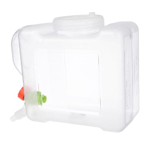 Toddmomy Portable Water Jug with Spigot Lightweight Outdoor Water Storage Container for Camping and Emergency Use Sturdy Material with Tap
