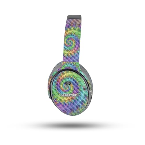 Image of MightySkins Carbon Fiber Skin Compatible with Bose QuietComfort 35 II Headphones - Tripping | Protective, Durable Textured Carbon Fiber Finish | Easy to Apply, Remove, and Change Styles