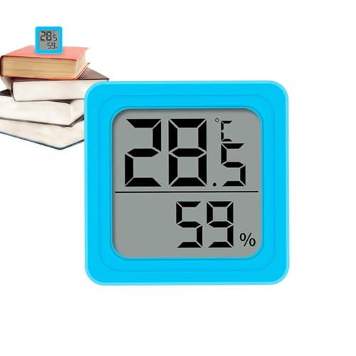 Monitor De Temperatura Y Humedad, Sensor De Temperatura Y Humedad - Higrómetro Digital Pequeño Y Preciso - Sensor De Humedad Con Batería Para Dormitorio, Medidor De Humedad Para Pared, Mesa