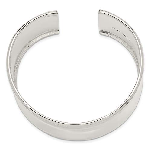 IceCarats 925 Sterling Silver 30mm Cuff Bangle Bracelet3