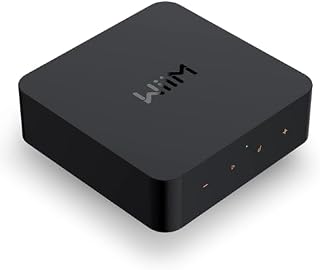 WiiM Pro Odbiornik AirPlay 2, Chromecast, audio, Wi-Fi, multiroom, współpracuje z Alexą, Siri i Asystentem Google, przesyłaj dźwięk w wysokiej jakości z serwisów Spotify, Amazon Music, Tidal
