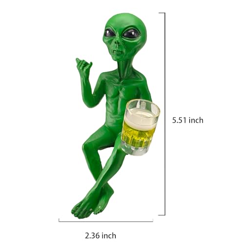 Estatua Alien con Vaso de Cerveza Decorativa miniatura 2