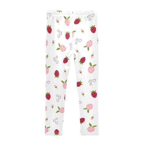 Summer Fruits Girls Leggings,Workout Leggings for Girls Toddler Athletic Legging Size for 3-10T2